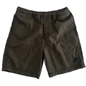NIKE Air Shorts Men Size L Vintage Windbreaker Green Jorts Y2k Made By‎ Champs